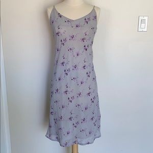 VGUC Nice Claup gray floral slip dress, sz XXS
